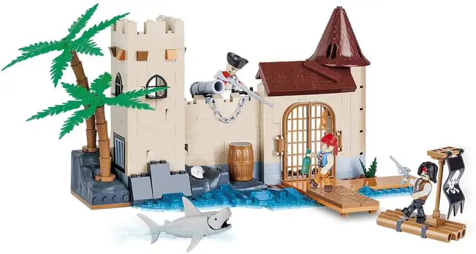 Costruzioni Cobi Fortezza Medeviale Roccaforte Per Pirati Gioco Bambini 335 Pz