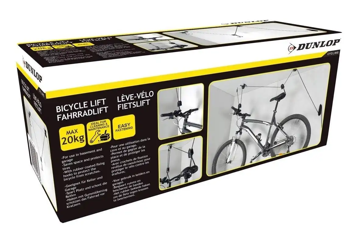 Portabici Sospensione Appendi Bici Soffitto Cantina Garage Carrucola Bicicletta