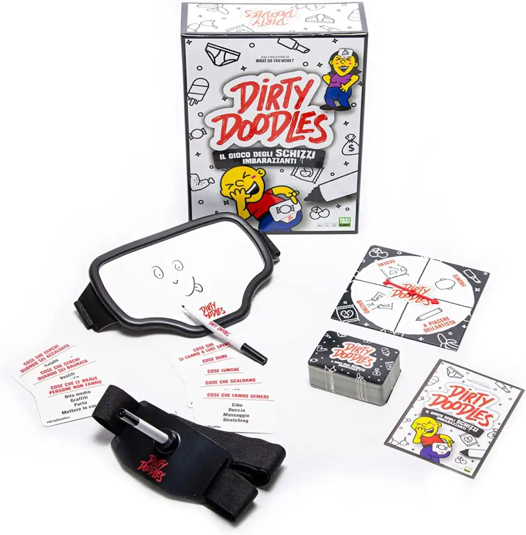 Dirty Doodles Yas Games Party Game il Gioco Degli Schizzi Imbarazzanti Eta' 18+