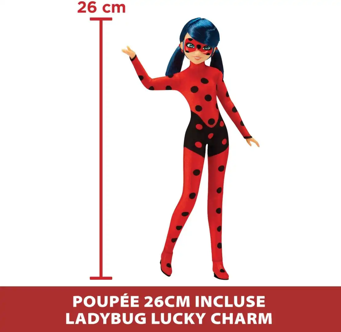 Scooter Miraculous Switch'n Go + Bambola inclusa Ladybug Lucky Charm 26cm Età 4+