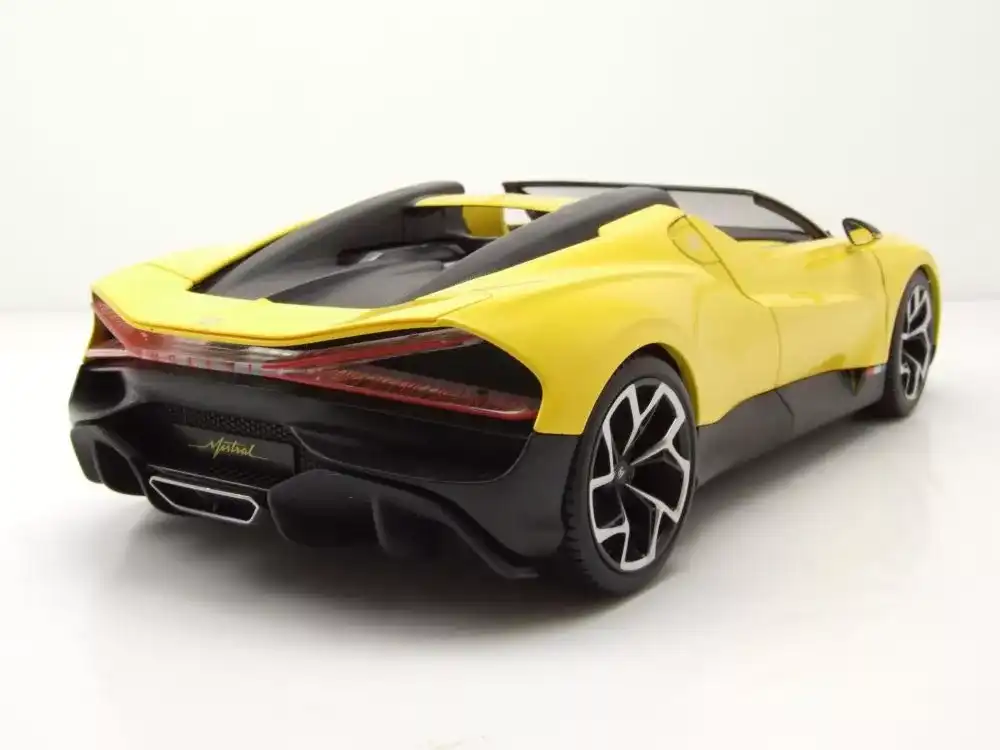 Bburago Bugatti Mistral Yellow Modellino Auto Scala 1:18 Modellismo Auto