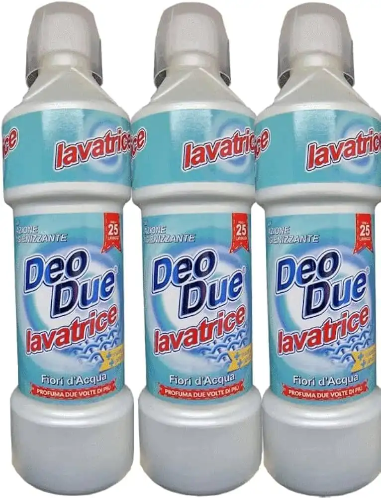 3 Pezzi Deo Due Liquido Lavatrice 1L Fiori d’Acqua Freschezza e Profumo Duraturo
