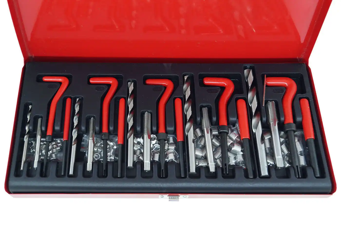 KIT RIPARAZIONE FILETTI ELICOIDI MASCHI RIPRISTINA FILETTATURE 131 PZ