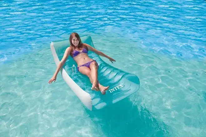 Intex 58856 Poltrona Trasparente Gonfiabile Galleggiante Piscina Mare Spiaggia