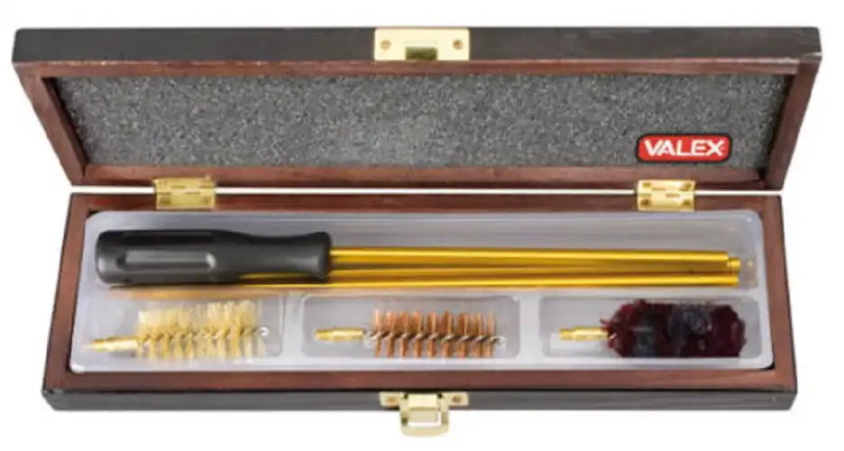 Set Pulizia Fucile Valex Per Fucili Calibro 12 Con Bacchetta + 3 Scovoli Armi