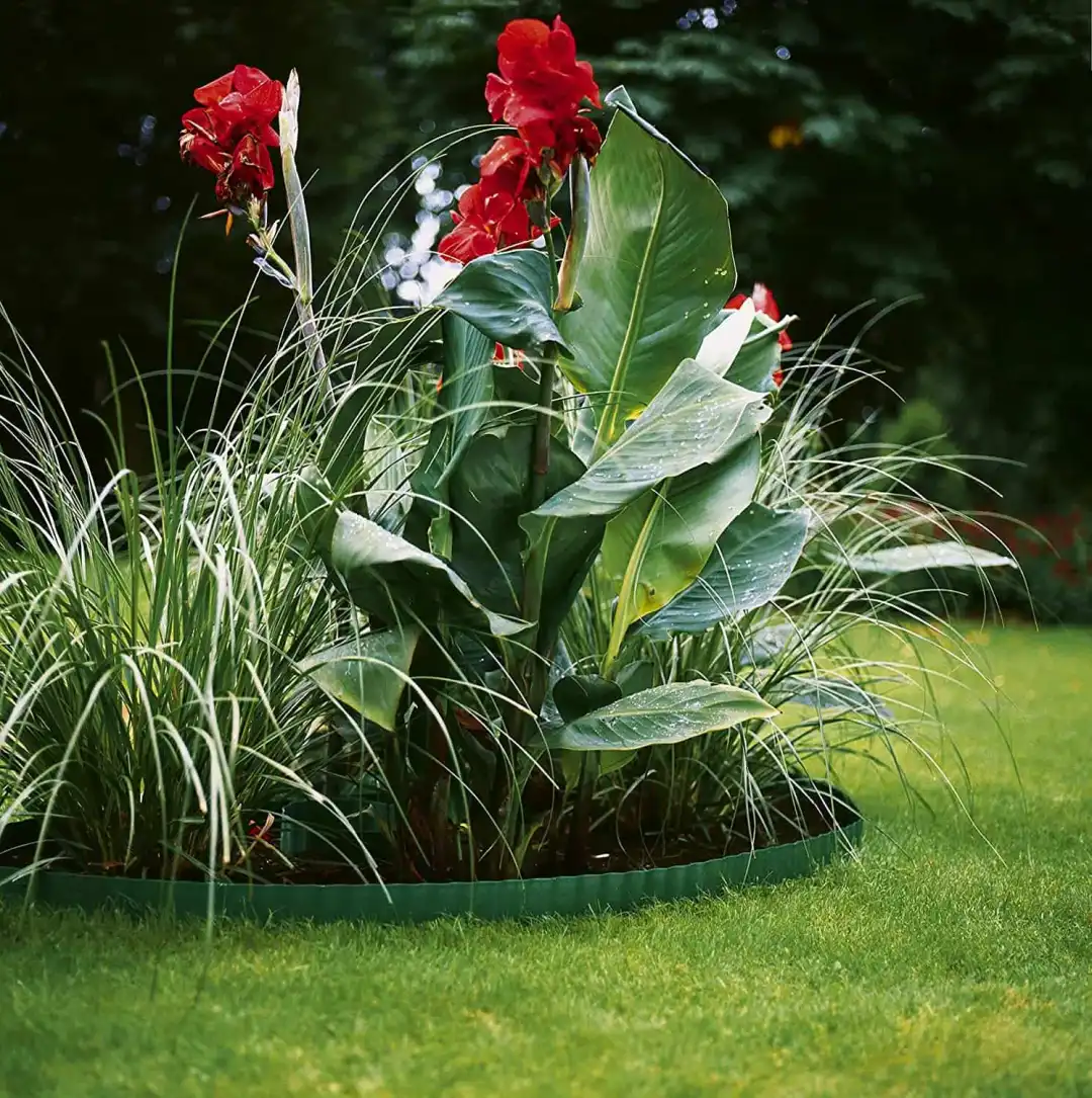 Recinzione Delimitazione per Prato in Plastica Verde Rotolo da 9 mt Altezza 9 cm