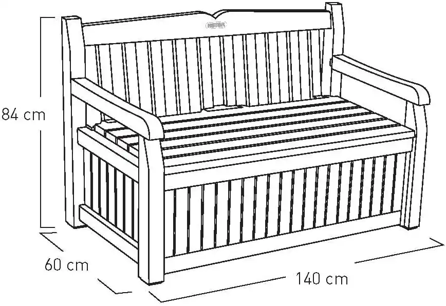 Cassapanca Baule in Resina Cassa Panca da per Giardino Beige Arredamento 227 Lt