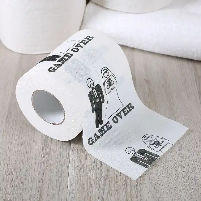 Rotolo di Carta Igienica Scherzo per Matrimonio Nozze Wedding Game Over Party