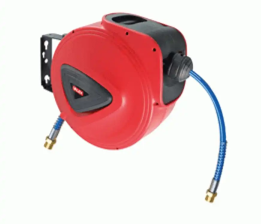 Avvolgitubo Aria Auto-rientrante Automatico 10 Mt Pressione 10 Bar Attacco 1/4''