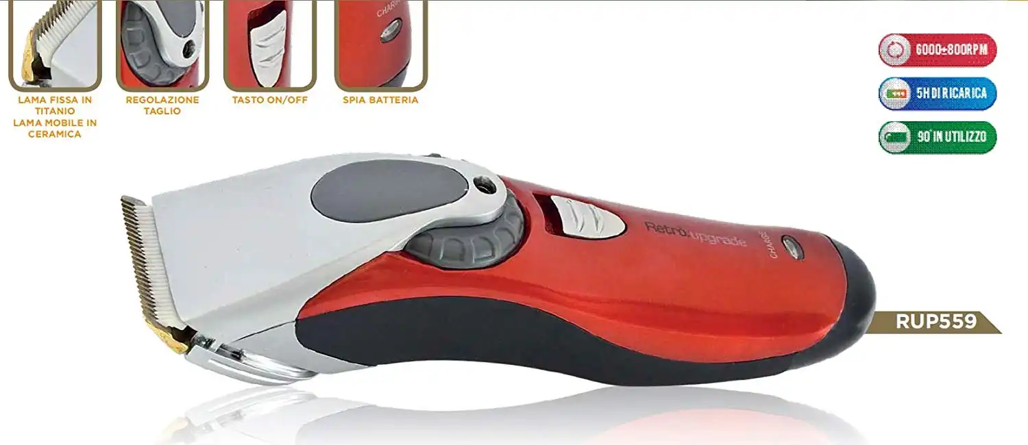 Retro' Upgrade Rup559 Clipper Cordless Tagliacapelli Rasoio Professionale