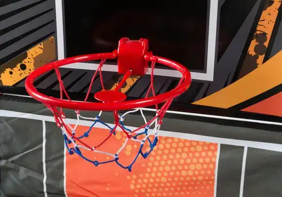 Set Gioco Basket Air Slam Bambini con Tabellone Segnapunti Elettronico 62x91x145