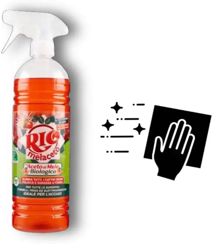 6x Rio Melaceto Spray Con Aceto di Mele Detergente Superfici Biologico 6x800ml