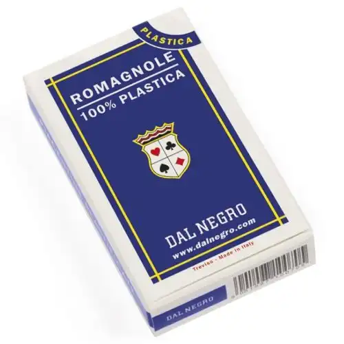 Mazzo di Carte da Gioco Italiane Regionali Romagnole in Plastica per Giocare