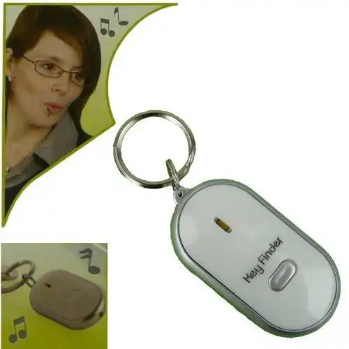 Portachiavi Trova Chiavi con Sensore LED Trovachiavi Fischio Sonoro a Batteria