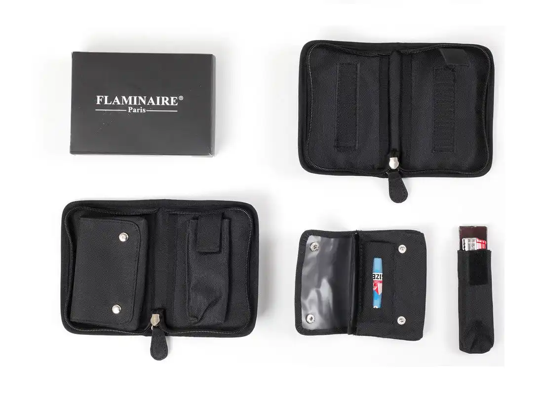 Astuccio Portatabacco Porta Tabacco Accendino Cartine Cartina Flaminaire
