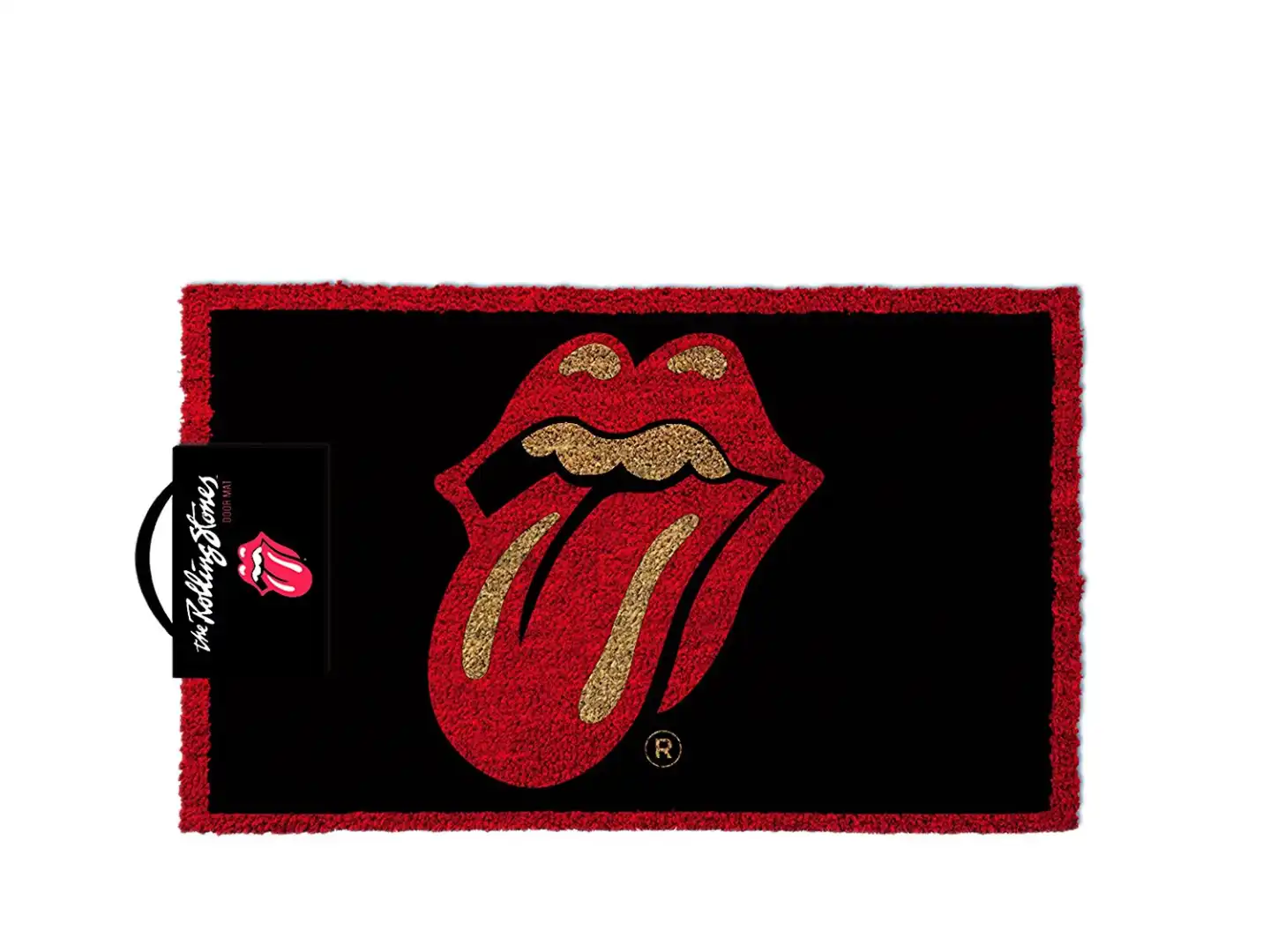 Tappeto Zerbino con Licenza The Rolling Stones Labbre Arrotolate 60x40 CM