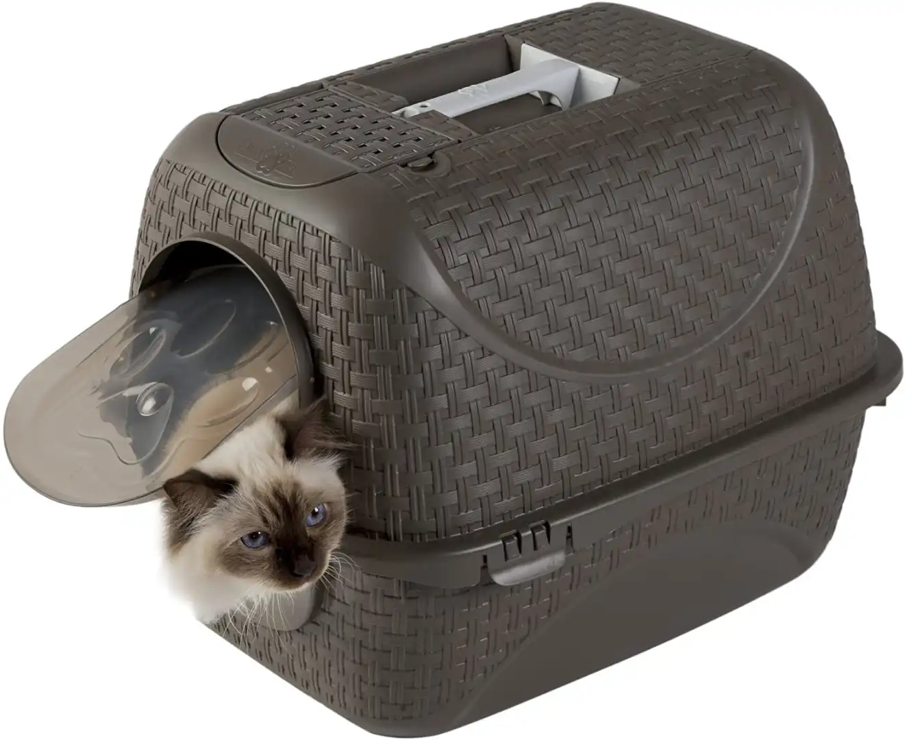 Lettiera Per Gatti Prive' Tortora Box Antiodore Portatile Con Paletta Bama Pet