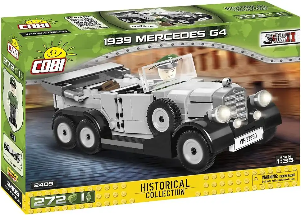 Set Costruzioni Cobi 272pz Historical Collection 939 Mercedes G4 WWII Scala 1:35