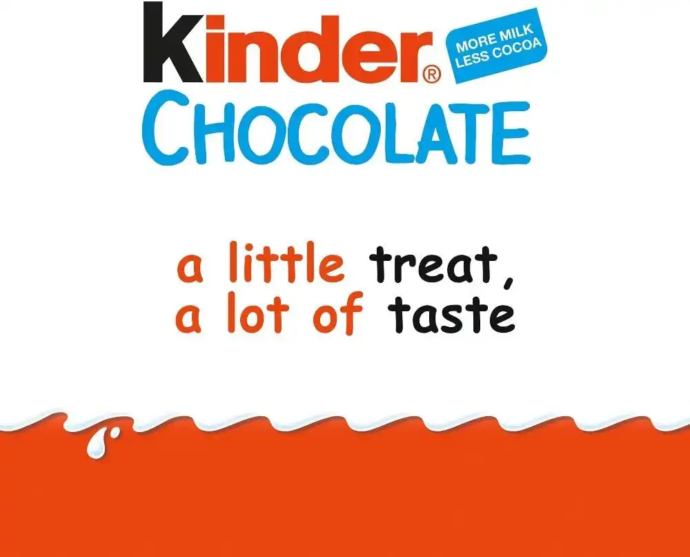 10x Ferrero Kinder Barrette di Cioccolato al Latte 10x100g