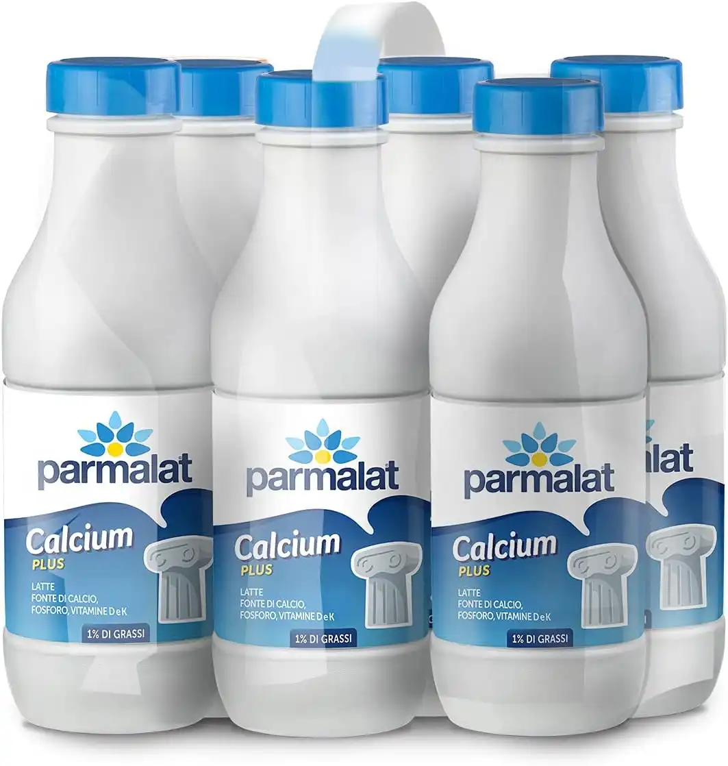 6x Parmalat Latte UHT Calcium Plus 1% di Grassi 6x1lt