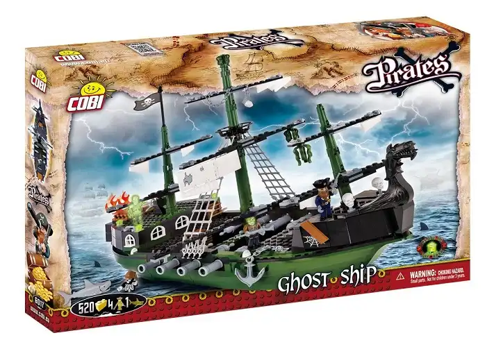 Set Costruzioni Cobi 6017 - Ghost Ship, Verde/Nero/Grigio