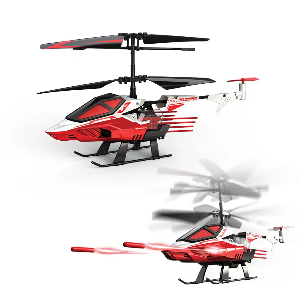 Flybotic Heli Sniper II Elicottero Radiocomandato Spara-Missili 3 Canali 10+