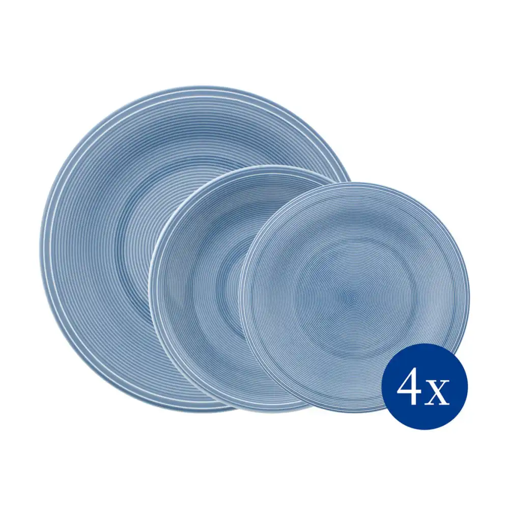 Villeroy&Boch Servizio di Piatti in Porcellana Per 4 Persone 12 Pz Loop Horizon