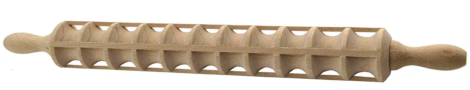 Mattarello Taglia Ravioli Taglia pasta in legno naturale faggio Raviolatore