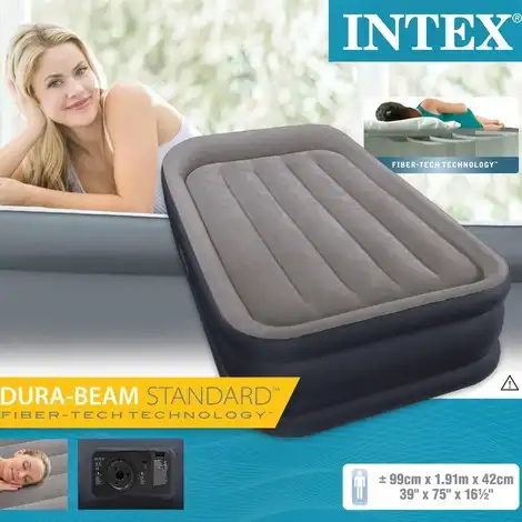Letto Singolo Materassino Gonfiabile Con Pompa Elettrica Intex 64132 Mare