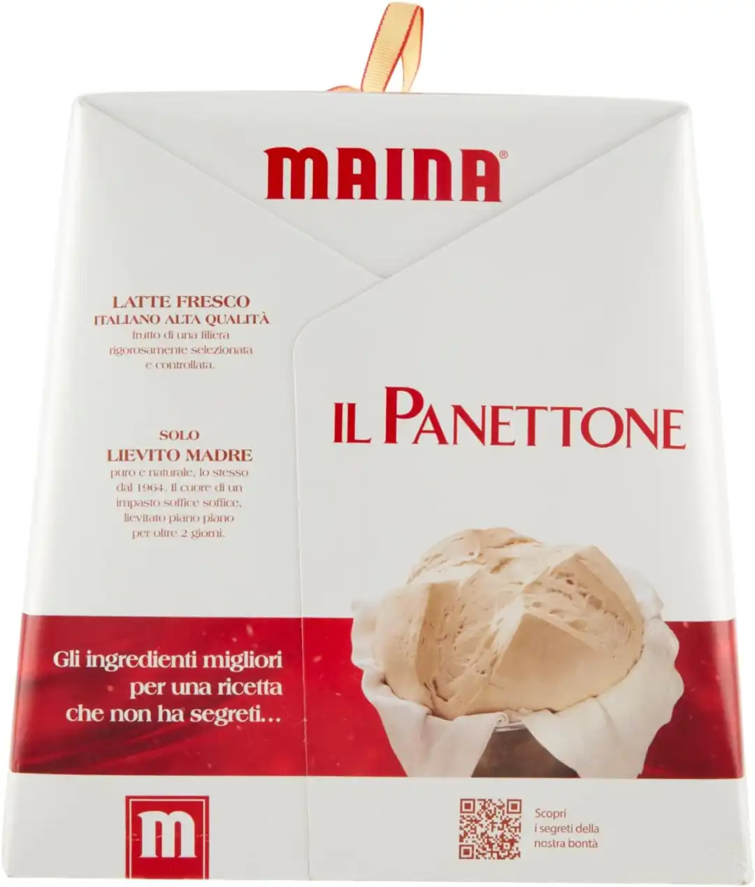 Panettone Classico Maina 1 Kg Con Canditi e Uvetta Dolce Natale
