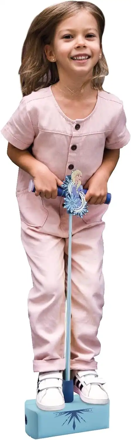 Frozen Elsa pogo gioco per fare salti con suono suoni ad ogni salto equilibrio