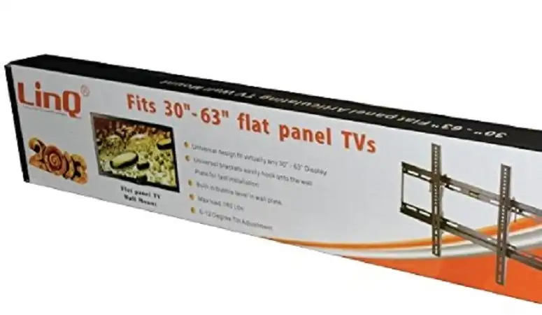 Staffa Porta Tv A Muro Supporto Da 30'' A 63'' Con Livella A Bolla Linq Li-T006