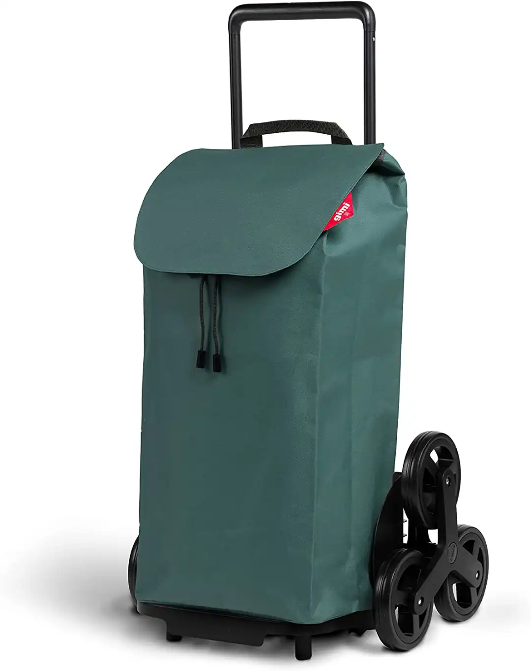 Gimi Trolley Spesa Portaspesa Con 6 Ruote in Poliestere 52Lt 44x50x95cm Verde