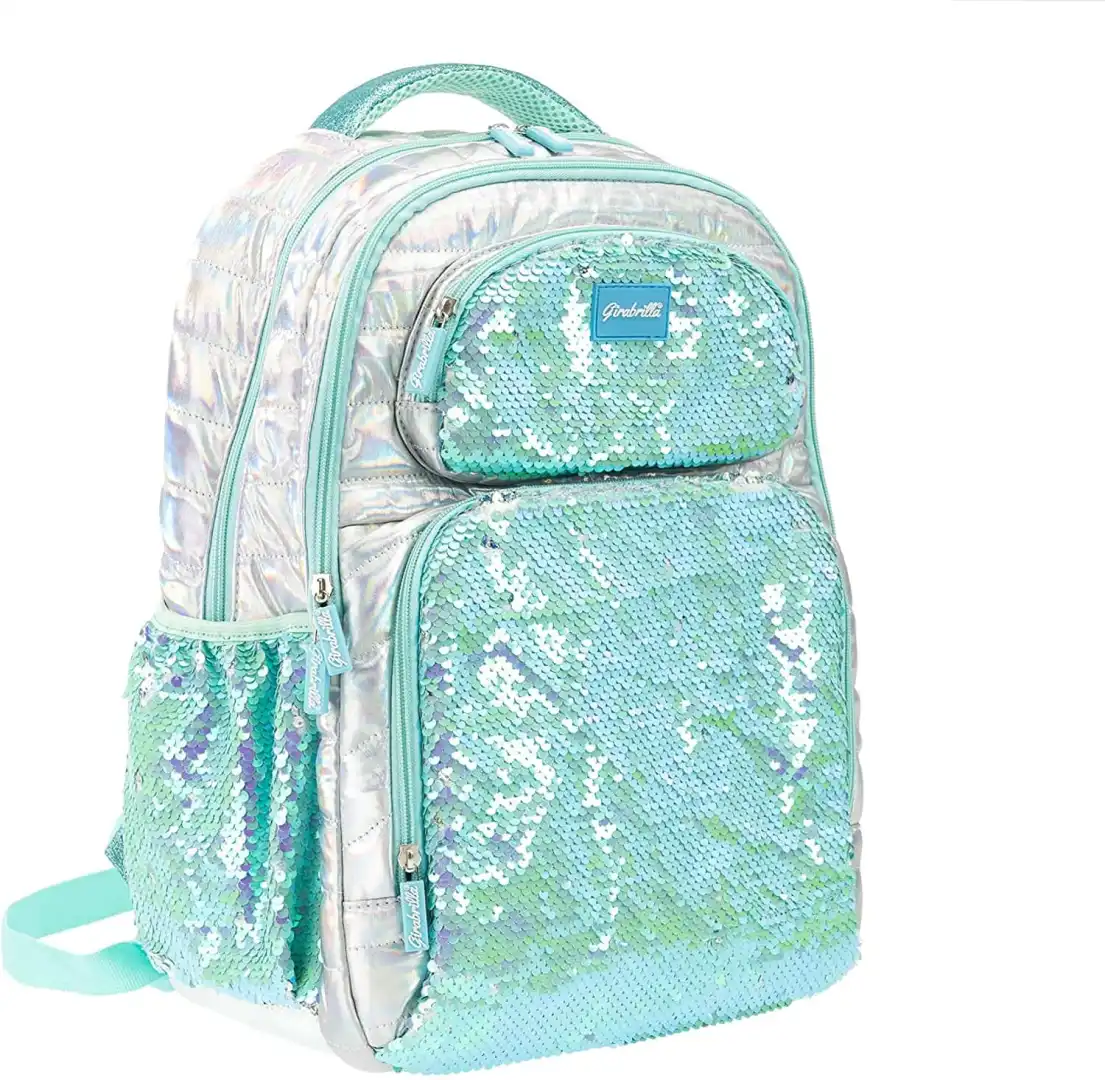 Zaino Zainetto Girabrilla per Bambini Con Paillettes Reversibili 31x21xh41cm