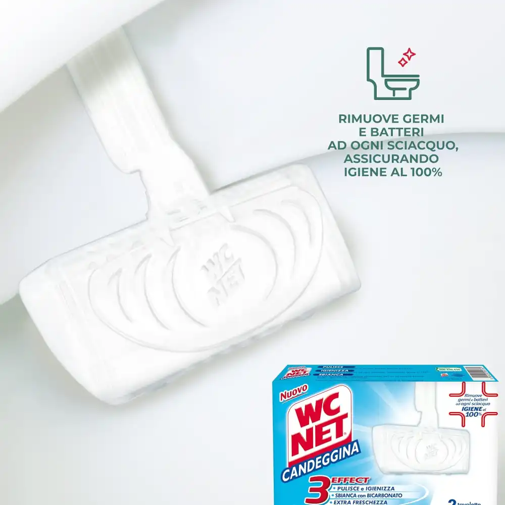 6x Wc Net Tavoletta Candeggina 3 Effect Igienizzante Per WC da 2 Pezzi x 6 91782