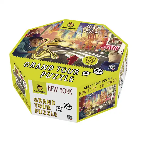 Playset Gioco Ludattica Puzzle in Valigetta Ottagonale Grand Tour New York 150Pz
