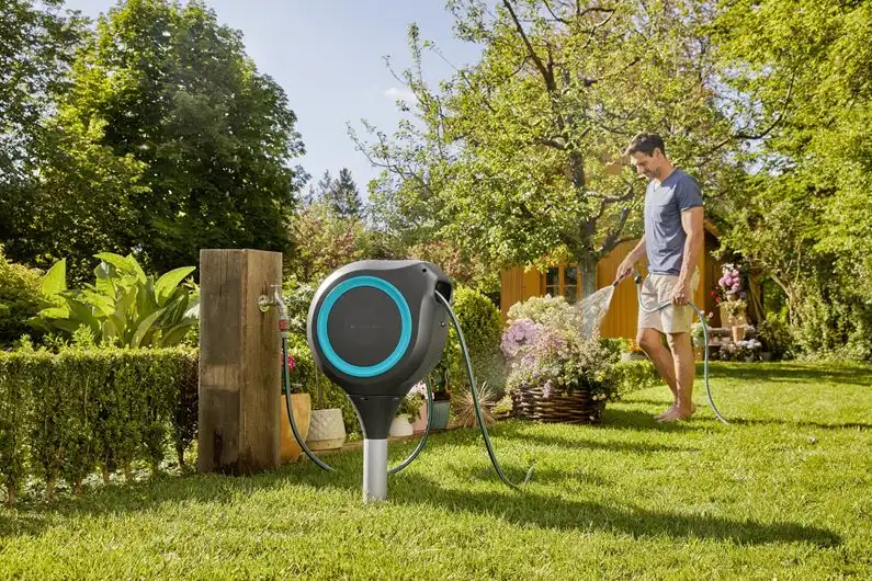 Avvolgitubo Giardino RollUp 20metri Riavvolgimento Automatico Diametro 11mm