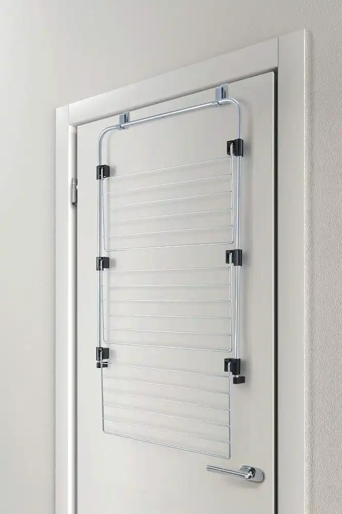Metaltex Stendibiancheria Dietro Porta Box Doccia Gale Metallizzato 4x58x87Cm
