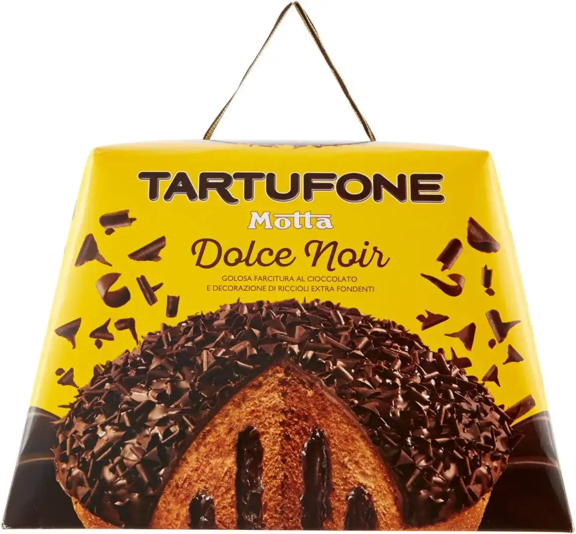 Tartufone Motta Dolce Noir 650gr Farcitura al Cacao e Cioccolato Fondente Extra