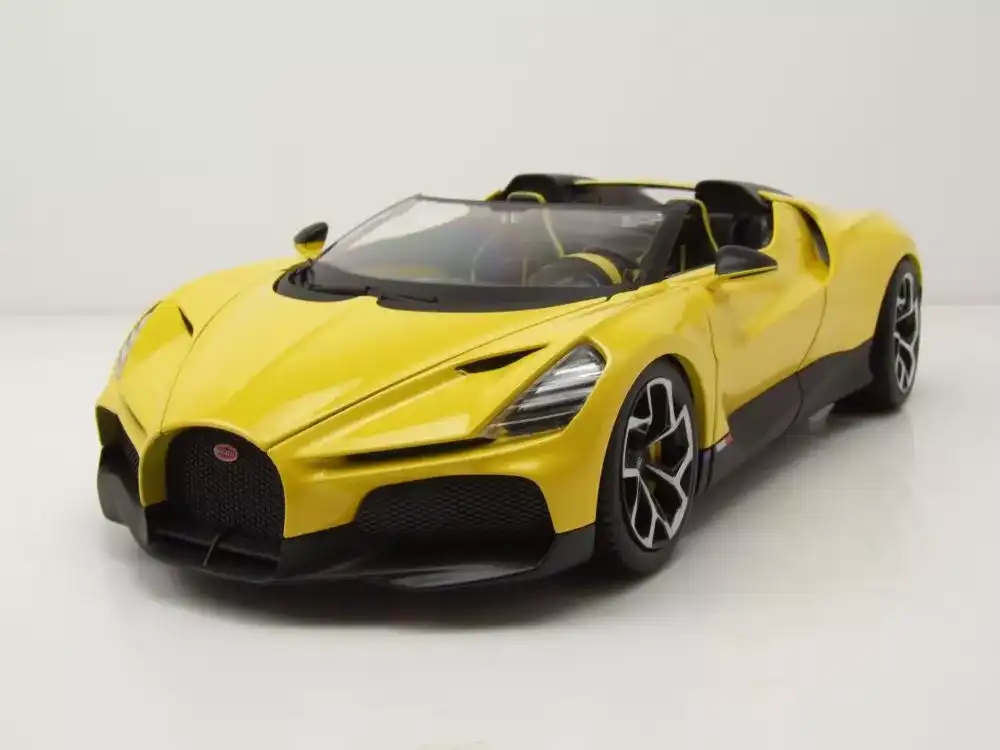 Bburago Bugatti Mistral Yellow Modellino Auto Scala 1:18 Modellismo Auto
