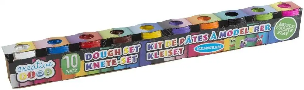 Plastilina Modellante da 10 Barattoli di Plastichina Gioco Bambini