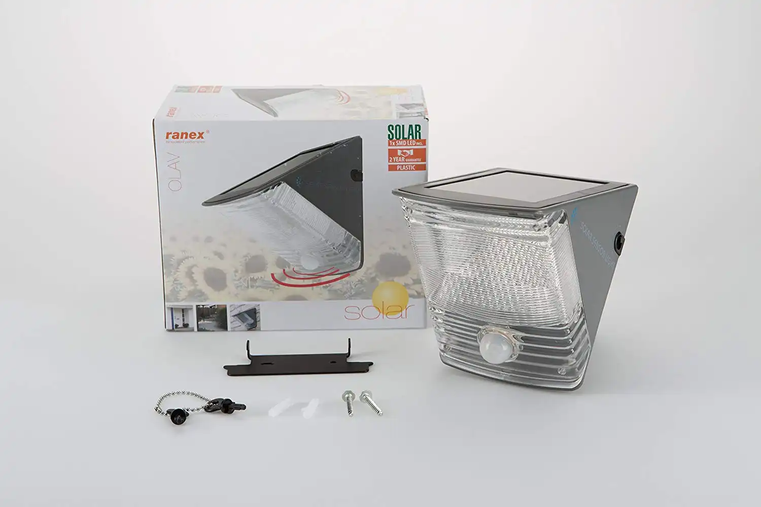 Lampada Da Parete A Energia Solare a LED Con Rilevatore di Movimento