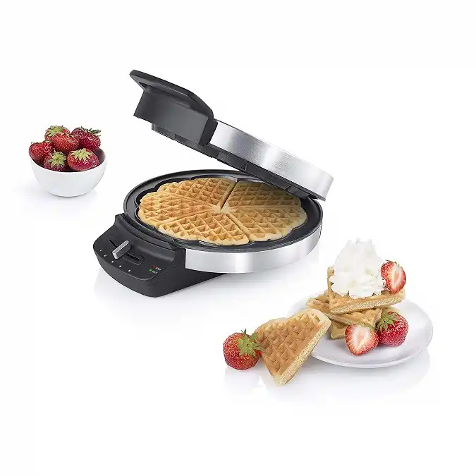 Macchina Per Cialde a Cuore Piastra Waffle in Acciaio Inox Waffel Wafer 750W