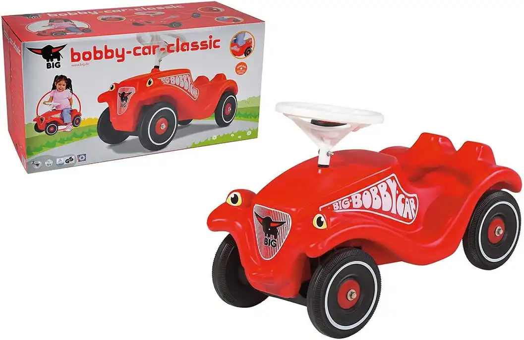 Macchina Macchinina a Spinta per Bambini Big Bobby Car Rossa da 12 Mesi+
