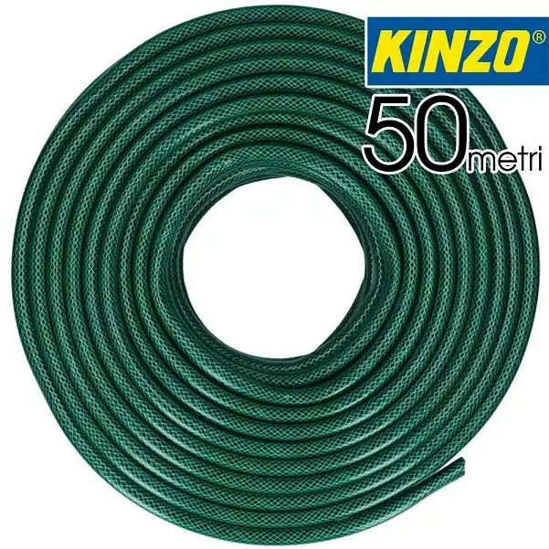 Tubo da per Giardino 50 Metri Bobina Annaffiare Irrigazione Piante Prato