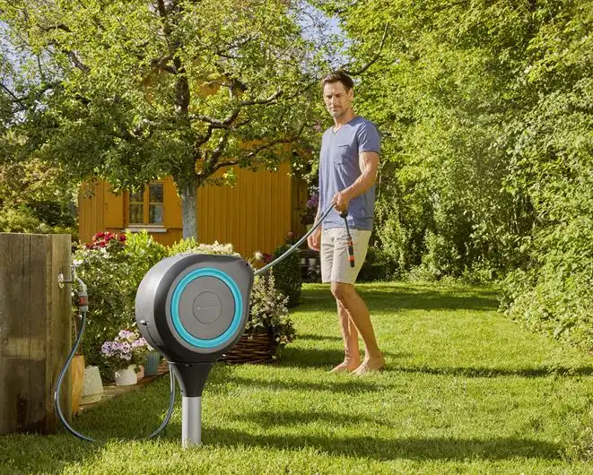 Avvolgitubo Giardino RollUp 20metri Riavvolgimento Automatico Diametro 11mm