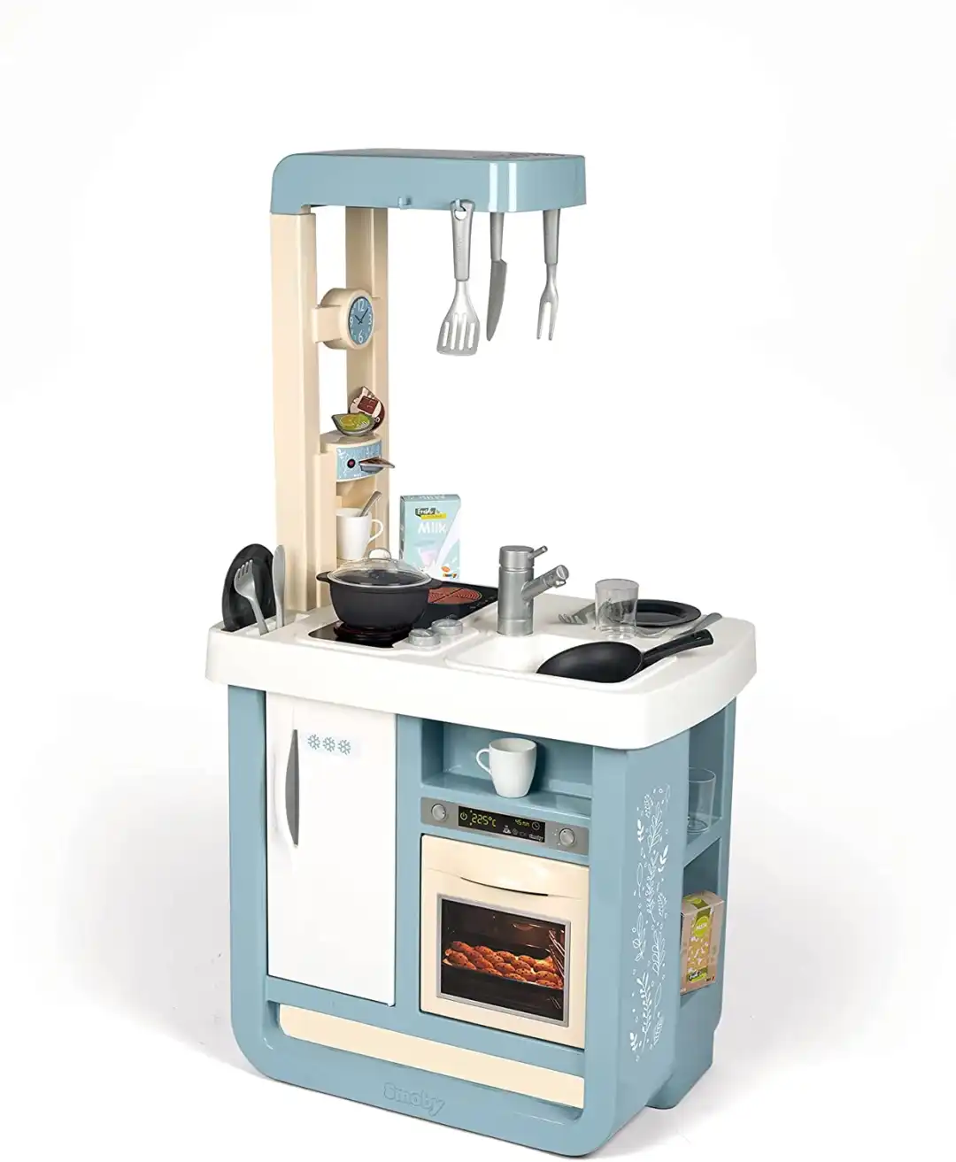 Smoby Cucina Bon Appetit con 23 Accessori per Bambini 52x32x95 cm Azzurra