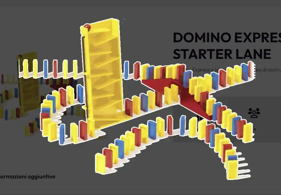GOLIATH Domino Express Starter Lane Domino da 6 anni+ Costruzioni Bambini
