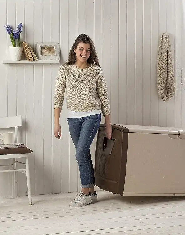 Cassapanca Box Porta Legno Legna Baule per Attrezzi Contenitore Giochi Cacao