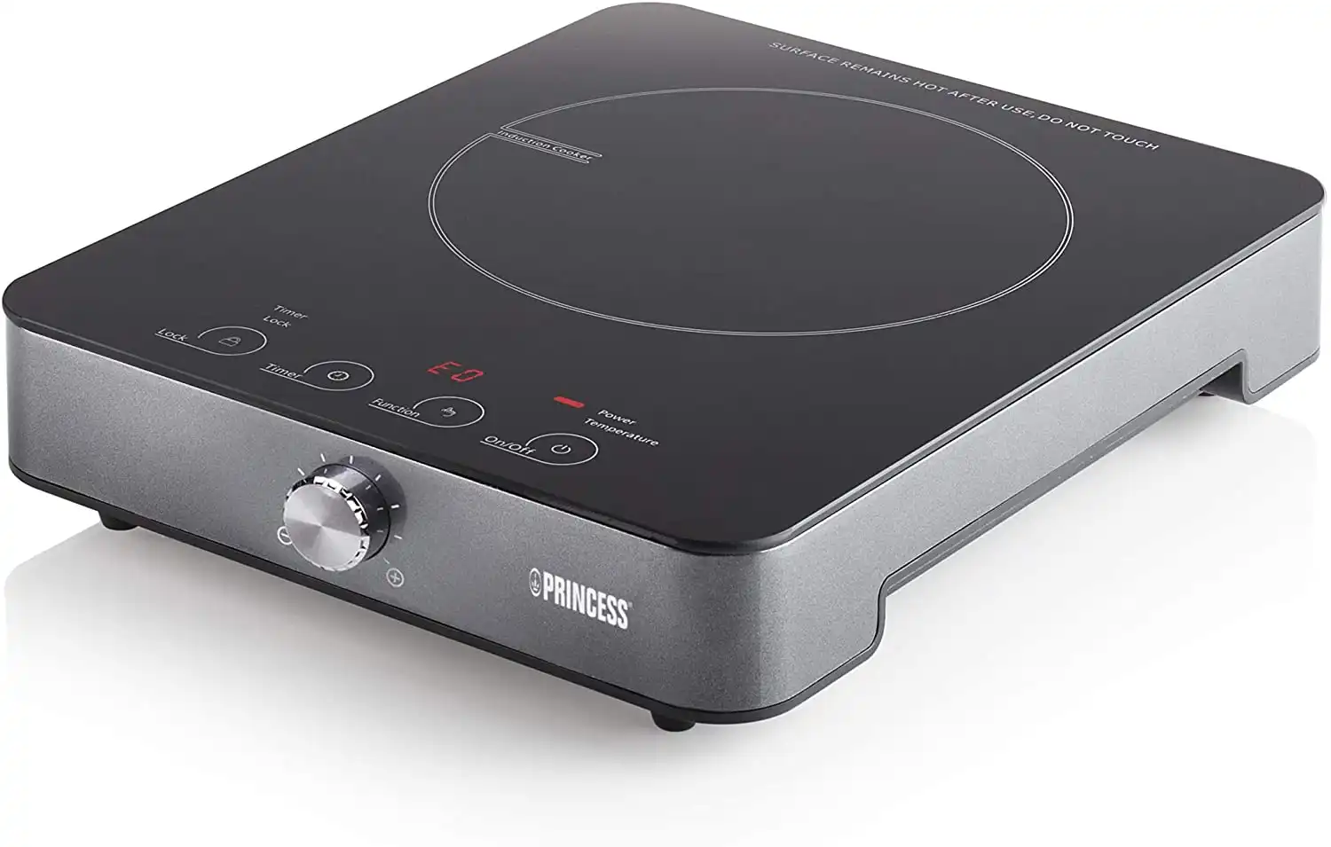 Piastra di Cottura a Induzione 1800W Comandi Touch Screen Timer 180 Minuti